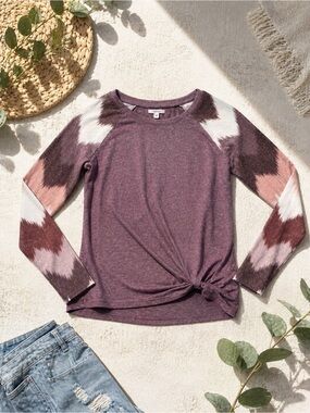 Maurices Mauve Twist Front Top | Size M |